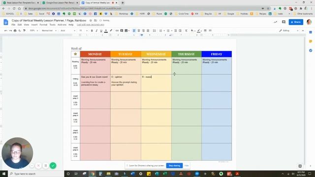 Google Docs Lesson Plan Template - Tutorial смотреть онлайн