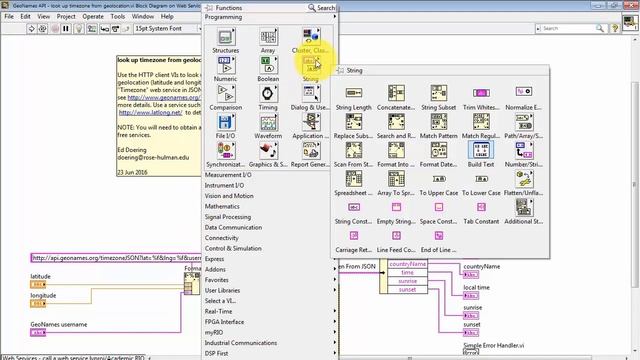 LabVIEW code: Call a Web service (walk-through) смотреть онлайн
