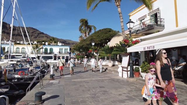 4K Puerto de Mogan 2024 | Gran Canarias Most beautiful town (cc) смотреть онлайн