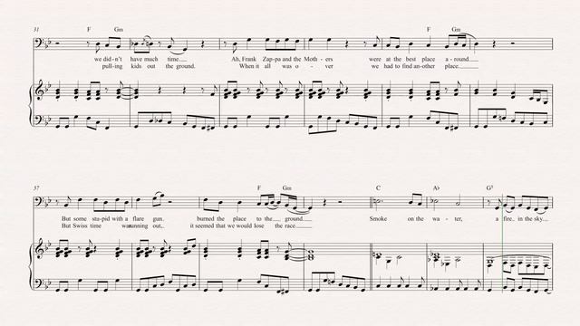 Tuba - Smoke on the Water - Deep Purple Sheet Music, Chords, & Vocals смотреть онлайн