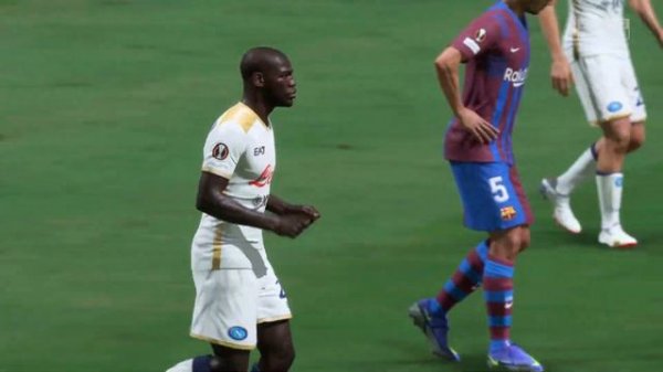 FIFA 22 PS5 | Barcelona Vs Napoli Ft. Aubameyang, Traore, Torres, | UEFA Europa League | Gameplay