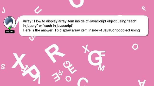 Array : How to display array item inside of JavaScript object using "each in jquery" or "each in ja смотреть онлайн