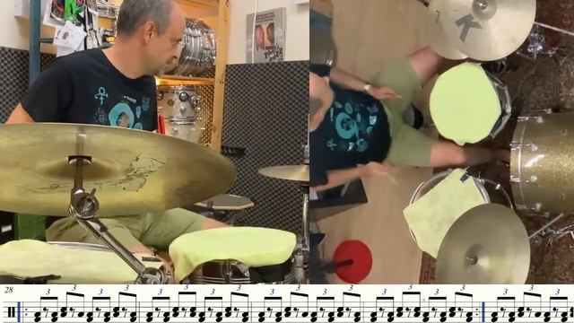 Drum cover "Rock & Roll" Part 2 - Gary Glitter Hey Song - Batería, Drums смотреть онлайн