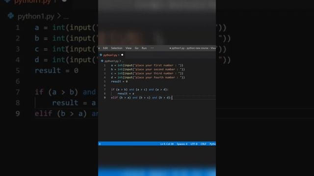 Create Find the largest number Using python #technology #beginnerfriendly #pythontutorial смотреть онлайн