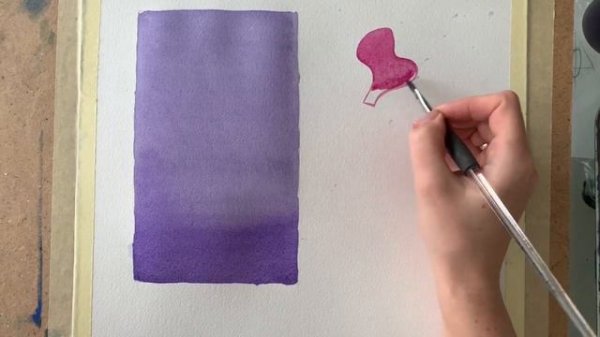 Уроки акварели  Идеальная заливка