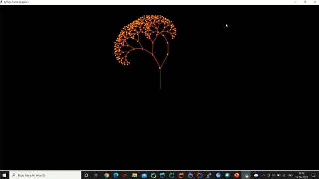 Fractal tree using Python Turtle | Source Code in the Description Box | by Ayush Raj смотреть онлайн