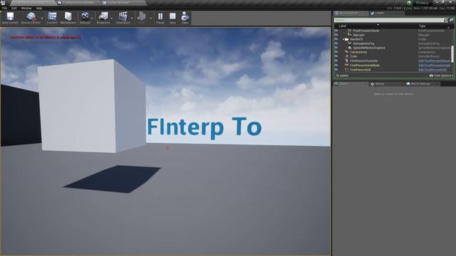 What is the FInterp To node || UE4 TUTORIALS смотреть онлайн