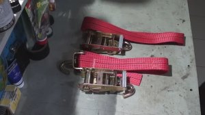 Новые стяжные ремни для крепления катера