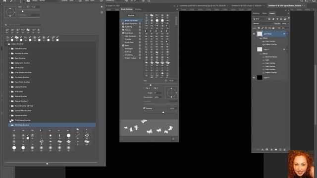 How To Make a Gold Glitter Brush in Photoshop | Photoshop Tutorials смотреть онлайн