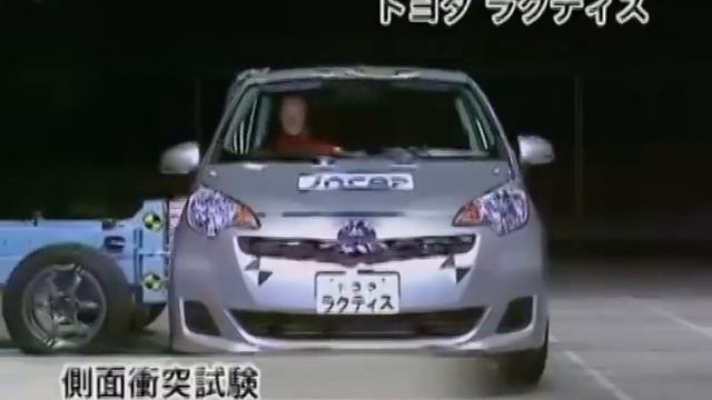 2012 Toyota Ractis/Subaru Trezia JNCAP Side Impact смотреть онлайн
