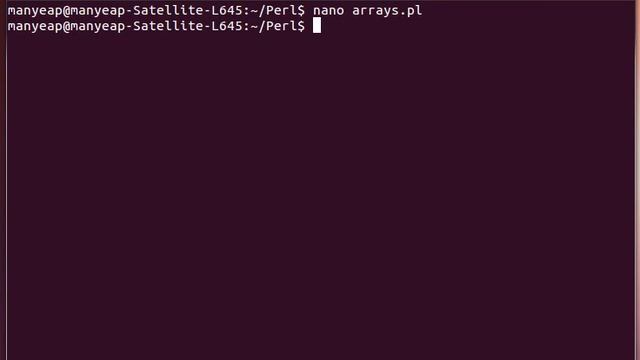 Perl Arrays Example смотреть онлайн