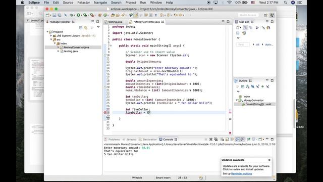 How to create program money converter in Java (Project 1) смотреть онлайн