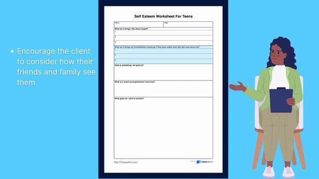 Self Esteem Worksheets for Teens смотреть онлайн