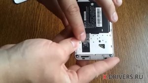 Как вставить SIM-карту в Alcatel One Touch Star (X-DRIVERS.RU)