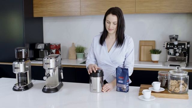 De'Longhi Pump Espresso Coffee Machines Accessories - Vacuum Sealed Coffee Canister смотреть онлайн