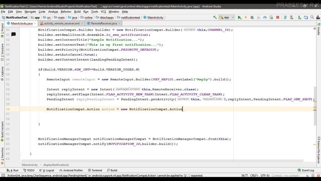 Android tutorial (2018) - 48- Add direct reply action to a Notification смотреть онлайн