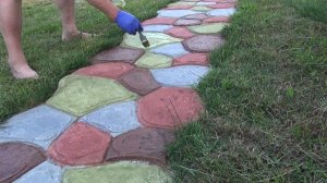 Сдовая дорожка.ПОКРАСКА ИЛИ ПРОПИТКА? стоимость покраски садовой дорожки .