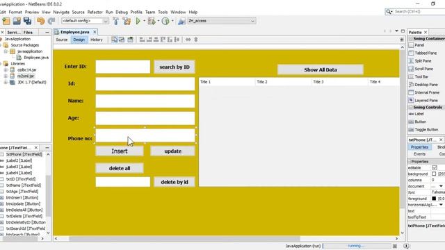 #10 Java with Database ::: Get selected row in JTable then put to Textfield in Java oracle смотреть онлайн