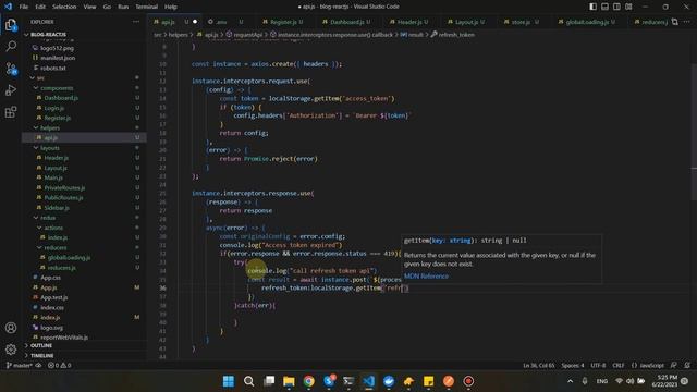 Xây dựng Blog với NestJs & ReactJs #12: Refresh token với Axios Interceptors, JWT Authentication смотреть онлайн