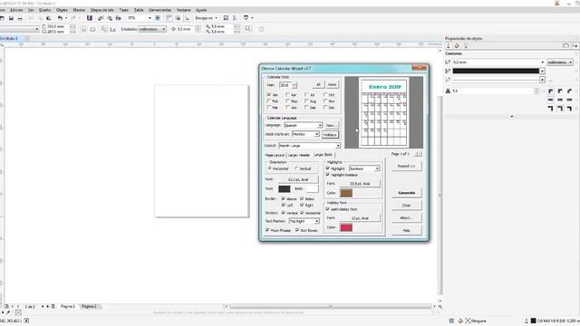 Calendario Automático en Corel Draw - DE CUALQUIER AÑO ? смотреть онлайн