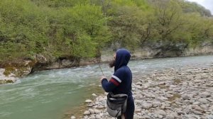 рыбалка в КБР # Trout fishing ? #форель #горы