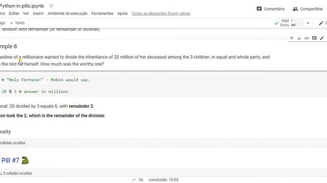Pill SIX - how to get rest of division in Python смотреть онлайн