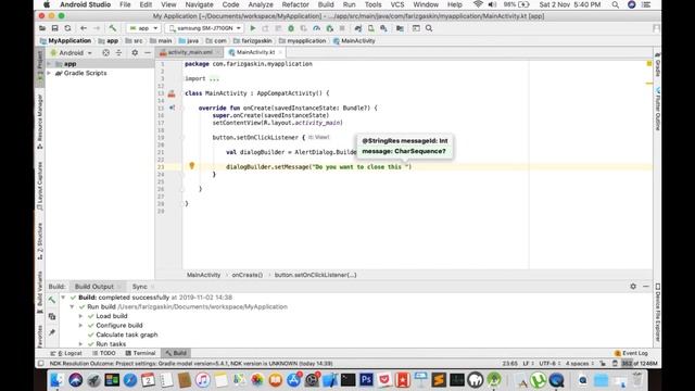 Android Kotlin AlertDialog Tutorial (Malay) смотреть онлайн