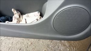 Замена динамиков на Nissan Aimera Classic передние двери.