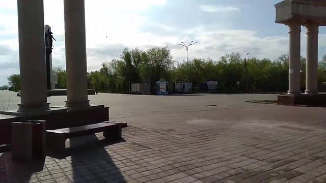 Жезказган Площадь Первостроителей, утро смотреть онлайн