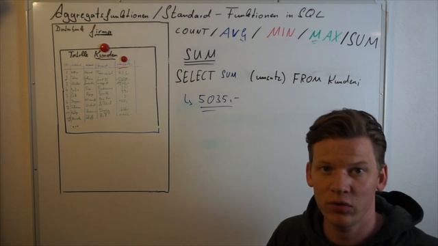 3.5 SQL Aggregatsfunktion SUM / Summen-Funktion (Teil 4) смотреть онлайн