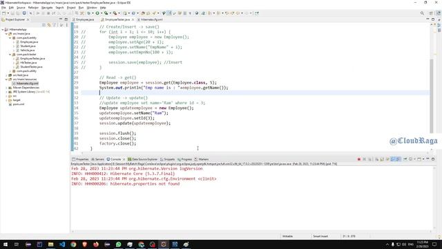 21. Update CRUD operation with hibernate. смотреть онлайн