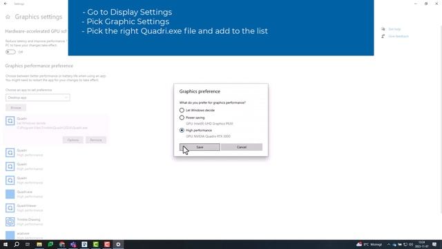 Quadri for Windows - Graphic card settings смотреть онлайн