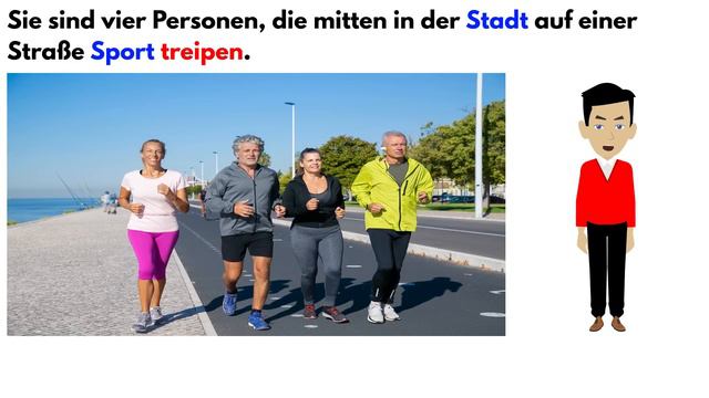 Deutsch Lernen | Bildbeschreibung B1 ( DTZ & Telc & ÖSD ) Prüfung 2023 | Urlaub & Sport