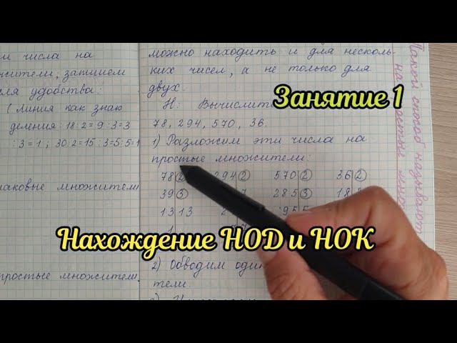 Занятие 1. Наибольший общий делитель и наименьшее общее кратное. смотреть онлайн