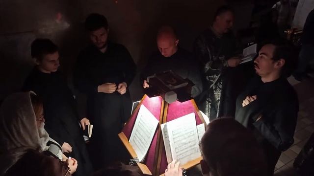 Прямая трансляция вечерни с акафистом Божественным Страстям Христовым (Пассия). 12 марта 2023 года. смотреть онлайн