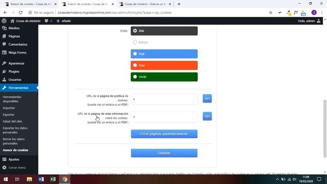 Plugin: Política de Cookies - Curso de Wordpress смотреть онлайн
