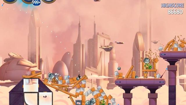 Angry Birds Star Wars 2 Rise of the Clones B4-6 3 Star Walkthrough смотреть онлайн