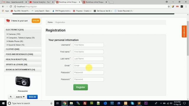 how to integrate html in codeigniter ,codeigniter e-commerce part 2 смотреть онлайн