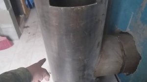 Печь из 530 трубы для бани своими руками в эконом варианте.