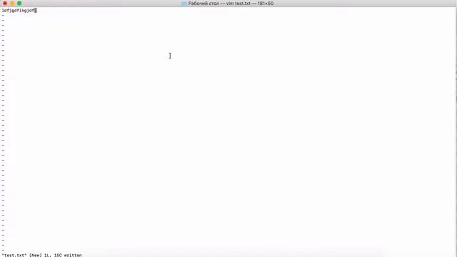 Сохранение выход и открытие файлов в редакторе Vim смотреть онлайн