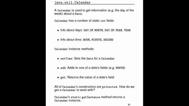 Java APIs for dates and time смотреть онлайн