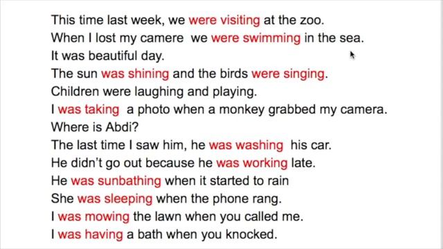 HOW TO USE PAST CONTINUOUS TENSE смотреть онлайн