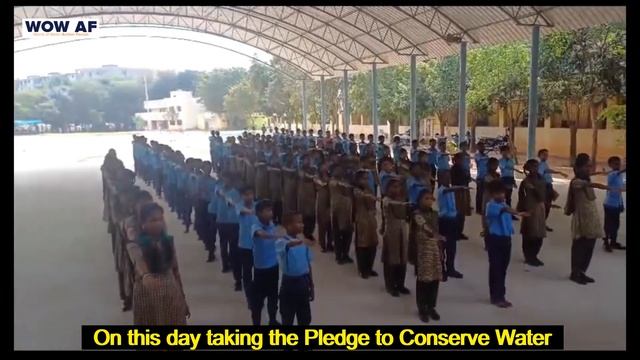 Students Taking Pledge to Save Water | Gov. High School Abbigere смотреть онлайн
