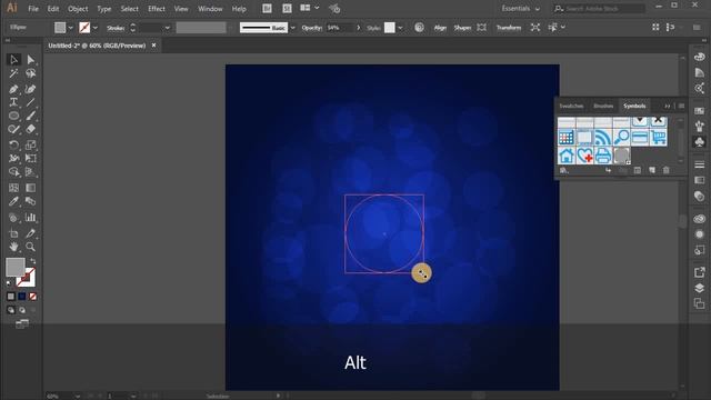 Abstract background. Tutorial Adobe Illustrator CC for beginners смотреть онлайн