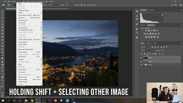 How to Time Blend Landscape Photography - Photoshop Tutorial смотреть онлайн