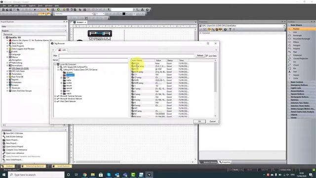 Movicon 11 using the OPC DA Client смотреть онлайн