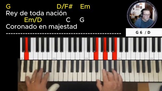 Rey de toda nación. Como tocarla sin el pulgar de la mano izq.. Con letra y acordes смотреть онлайн