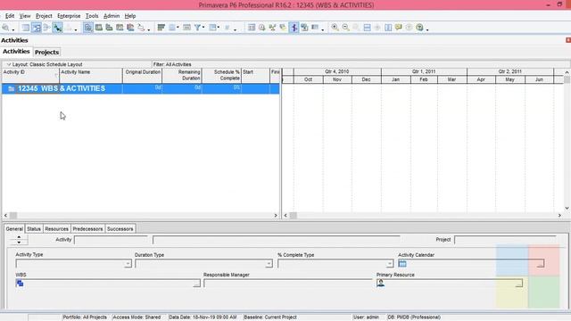 CREATING WBS AND ACTIVITIES IN ORACLE PRIMAVERA P6 смотреть онлайн