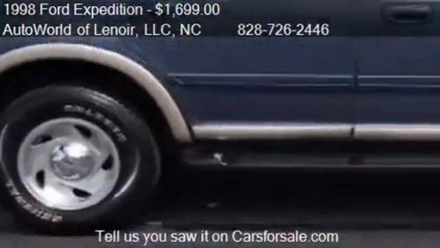 1998 Ford Expedition Eddie Bauer 4WD - for sale in Lenoir, N смотреть онлайн