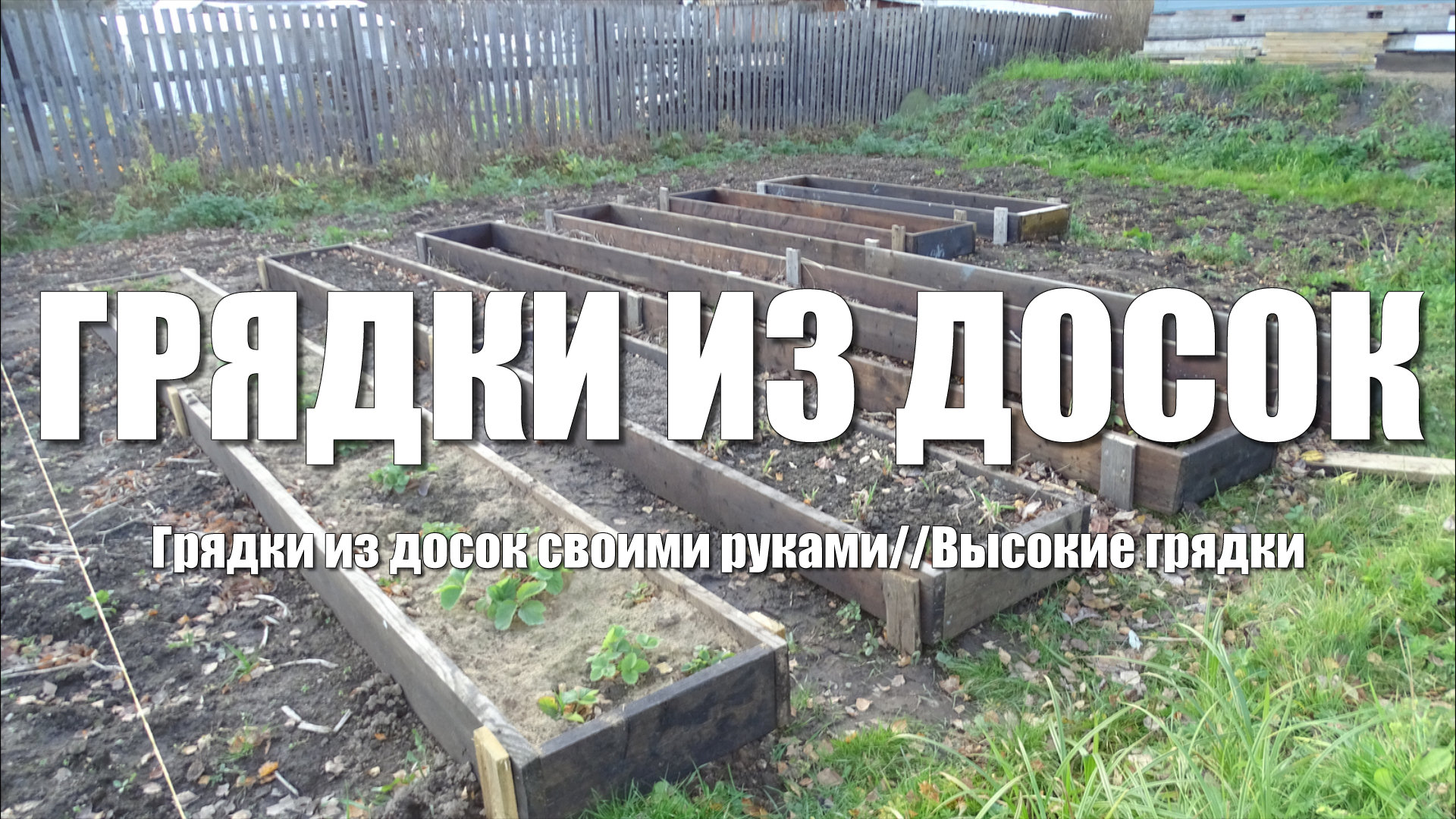 Грядки из досок своими руками. Высокие грядки. Бюджетные и удобные грядки своими руками смотреть онлайн